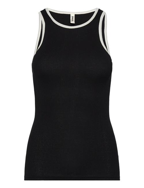 Se Enkel Studio Eswalmue Tank Top Contrast F Enkel Studio Black ved Booztlet