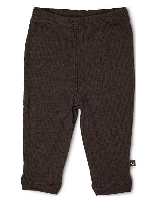 Legging, Brown Drop Needle, Merino Wool Smallstuff Brown