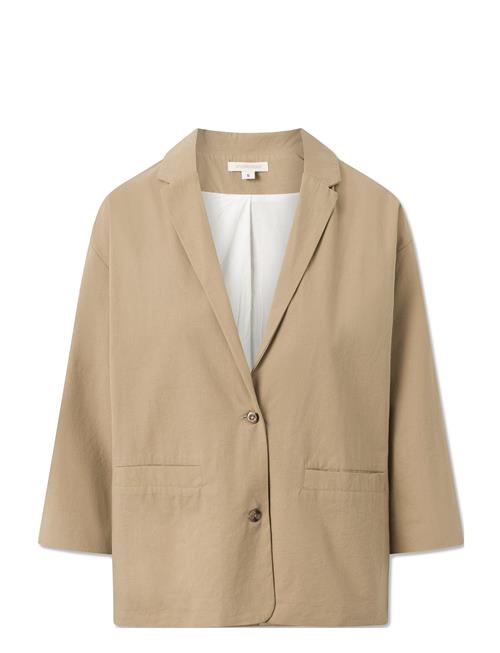 Se STUDIO FEDER Camilla Blazer - Earth STUDIO FEDER Beige ved Booztlet