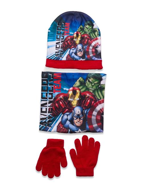 Marvel Set 3 Pcs Bonnet+Collar+Gloves Marvel Blue