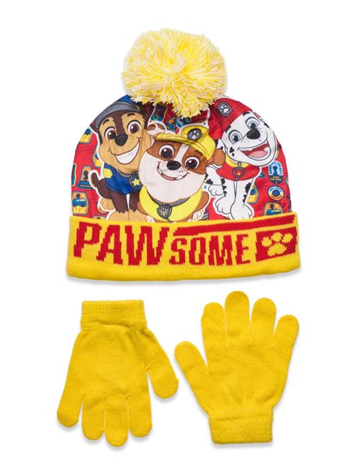 Paw Patrol Set Cap + Glooves Paw Patrol Yellow