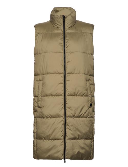 Superdry Studios Longline Quilted Gilet Superdry Green