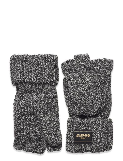 Se Superdry Cable Knit Gloves Superdry Grey ved Booztlet