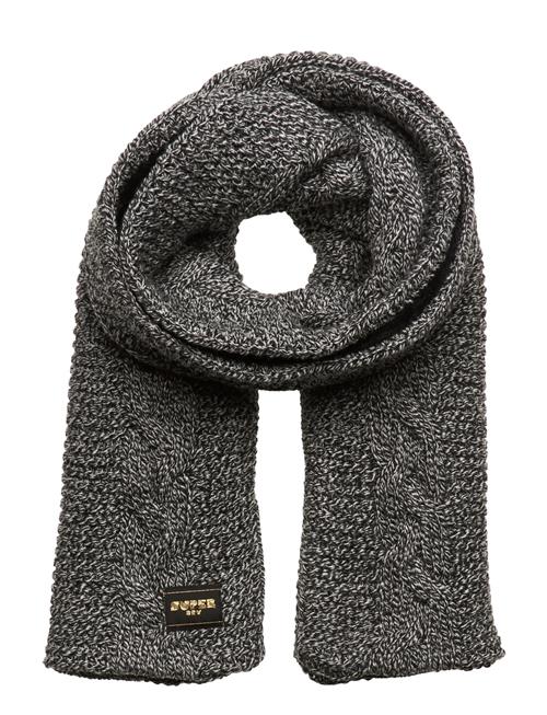 Superdry Cable Knit Scarf Superdry Grey