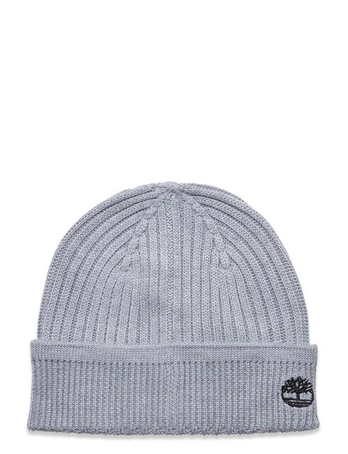 Se Timberland Solid Rib Beanie Timberland Grey ved Booztlet