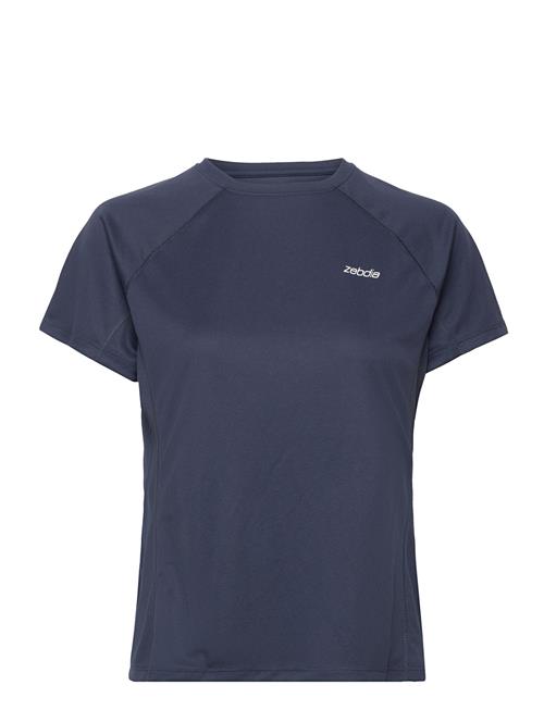 Women Sports T-Shirt With Chest Print ZEBDIA Blue
