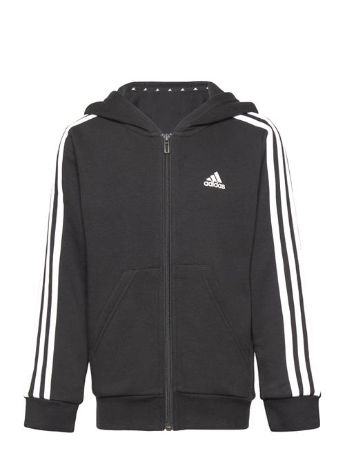 Se adidas Sportswear U 3S Fl Fz Hood Adidas Sportswear Black ved Booztlet