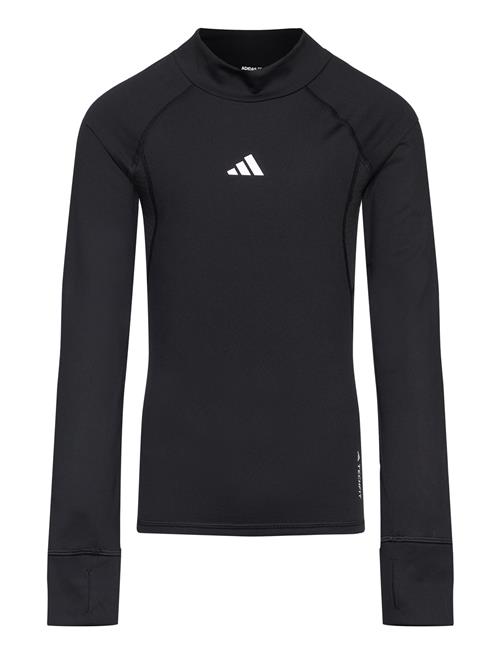 Aeroready Warming Techfit Long-Sleeve Top Kids Adidas Sportswear Black