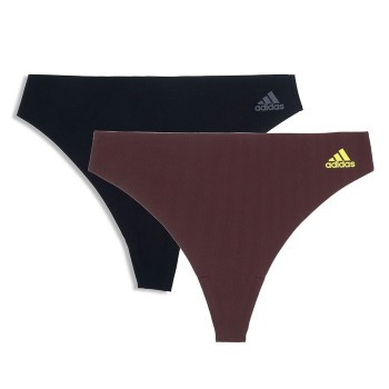 adidas Trusser 2P BOS Micro Cut Free Thong Multi Sort/brun Medium Dame