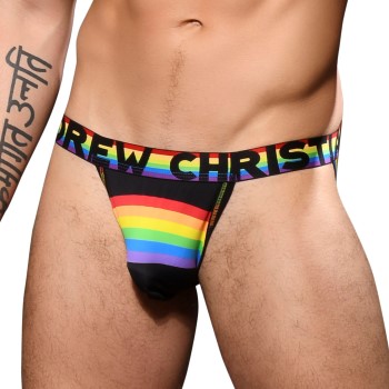 Andrew Christian Almost Naked Stripe Jock Flerfarvet-2 polyamid Large Herre