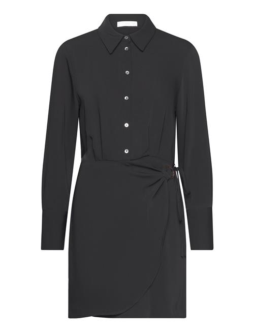 Mango Short Shirt Dress Mango Black