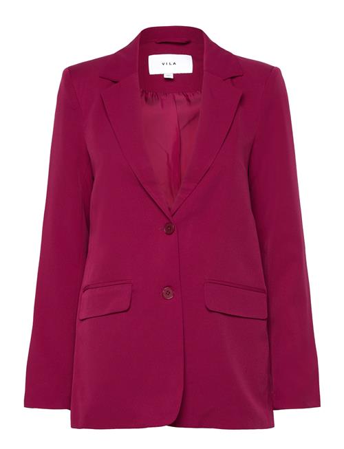 Vila Vikamma Loose Blazer Vila Burgundy