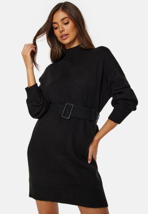 ONLY Bella LS Belt Dress Black XL