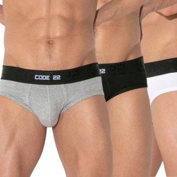 Code 22 3P Essential Brief Flerfarvet bomuld Small Herre