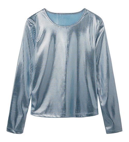 Se LMTD Bluse - Cropped - NlfNirror - Delphinium Blue ved KidsWorld