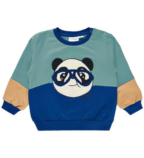 The New The New Siblings Sweatshirt - TnsIago - Monaco Blue m. Panda