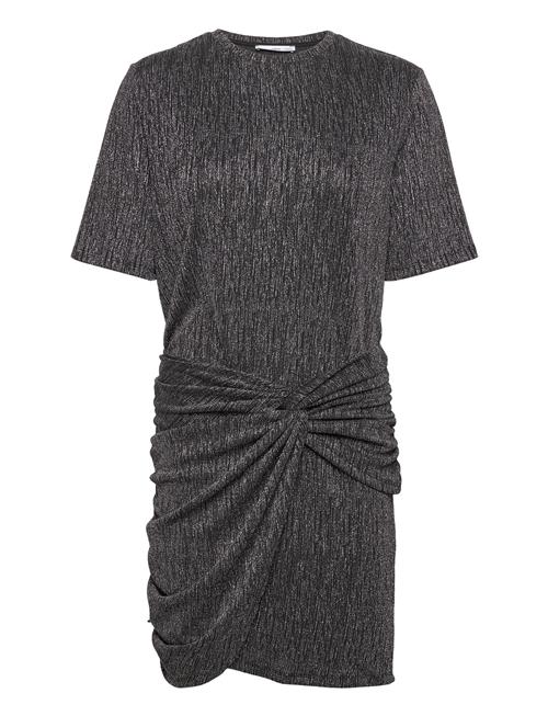 Knotted Lurex Dress Mango Grey