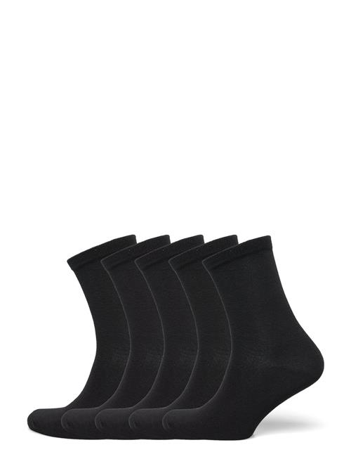 Se NORVIG 5-Pack Ladies Basic Socks NORVIG Black ved Booztlet