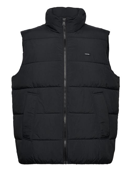 Se Calvin Klein Crinkle Nylon Quilt Vest Calvin Klein Black ved Booztlet