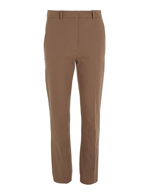 Calvin Klein Stretch Gabardine Slim Cropped Calvin Klein Brown