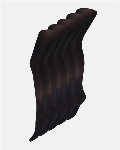 Strømpebukser "silk look" 5-pak | 60 denier | Sort