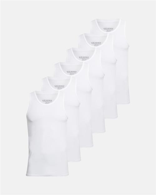 Tanktop 6-pak | Bambusviskose | Hvid