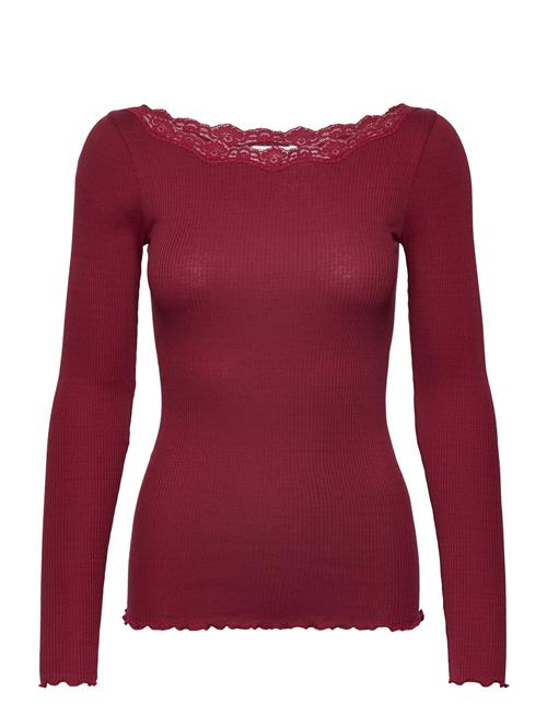 Rosemunde Organic T-Shirt W/Lace Rosemunde Red