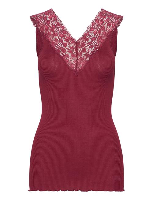 Rosemunde Silk Top Regular W/ Lace Rosemunde Red