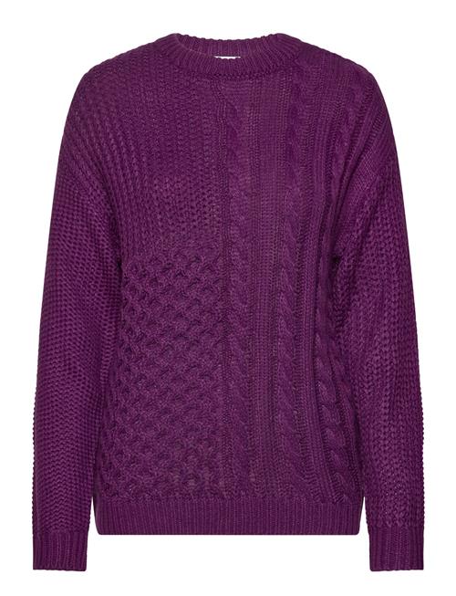 Vikana L/S Detailed Knit /B Vila Purple