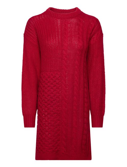 Vikana L/S Detailed Knit Dress /B Vila Red