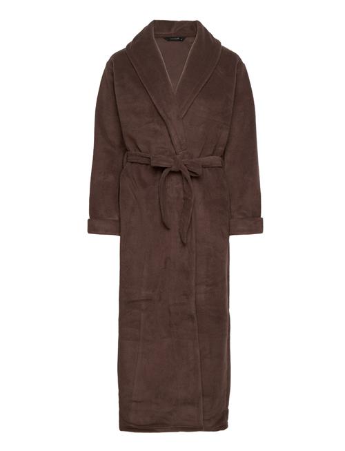 Se Decoy Decoy Long Fleece Robe Decoy Brown ved Booztlet