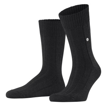 Burlington Strømper Dover Socks Sort uld Str 40/46 Dame