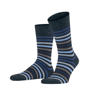 Falke KGaA Falke Strømper Stripe Socks Marine/Blå Str 47/50 Herre