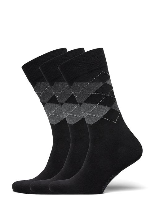 True Ankle Argyle Amanda Christensen Black