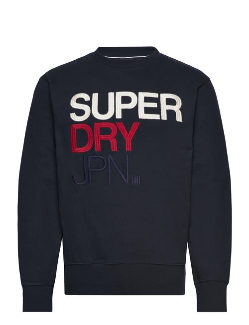 Se Superdry Brand Mark Sweatshirt Superdry Navy ved Booztlet