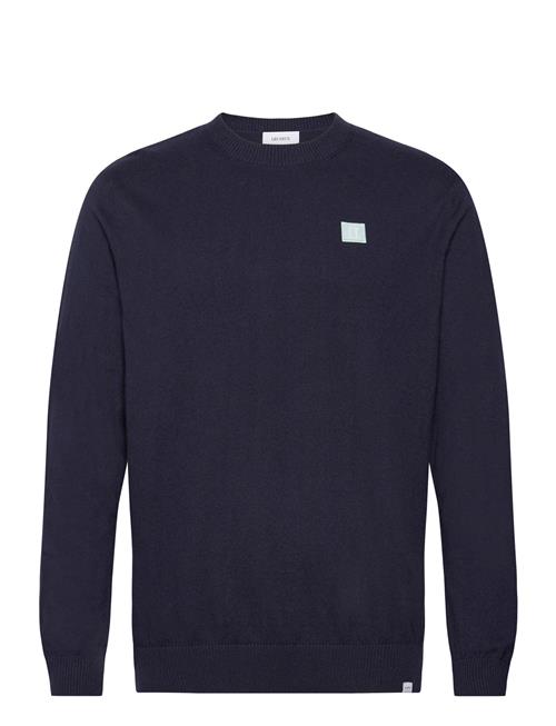 Se Les Deux Etienne Patch Knit Les Deux Navy ved Booztlet