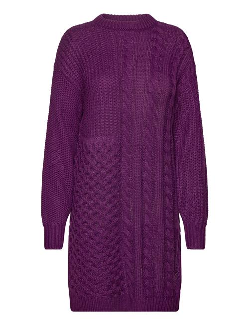 Vila Vikana L/S Detailed Knit Dress /B Vila Purple