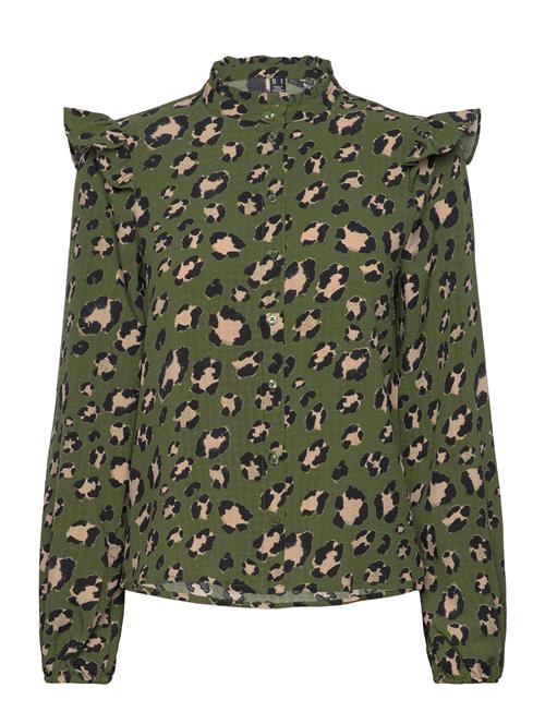 Vero Moda Vmsophia L/S Frill Shirt Wvn Boo Vero Moda Green