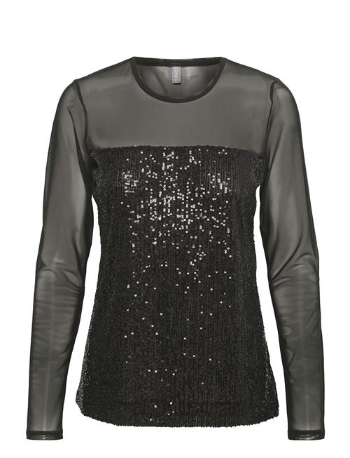 Se Culture Cumelida Sequin T-Shirt Culture Black ved Booztlet