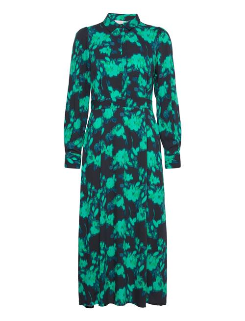 YAS Yasflair Ls Long Shirt Dress S. YAS Green