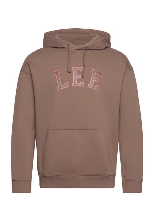 Se Lee Jeans Graphic Hoodie Lee Jeans Brown ved Booztlet