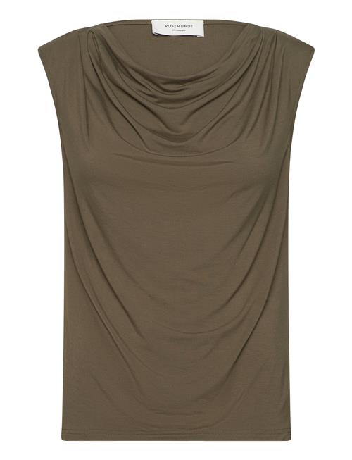 Se Rosemunde Viscose T-Shirt Rosemunde Green ved Booztlet