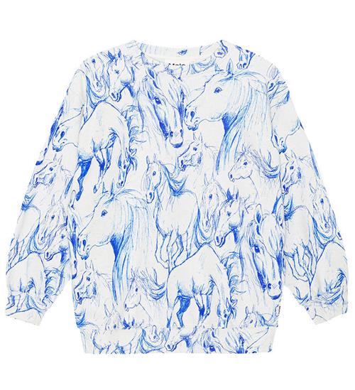 Molo Molo Sweatshirt - Monti - Blue Horses