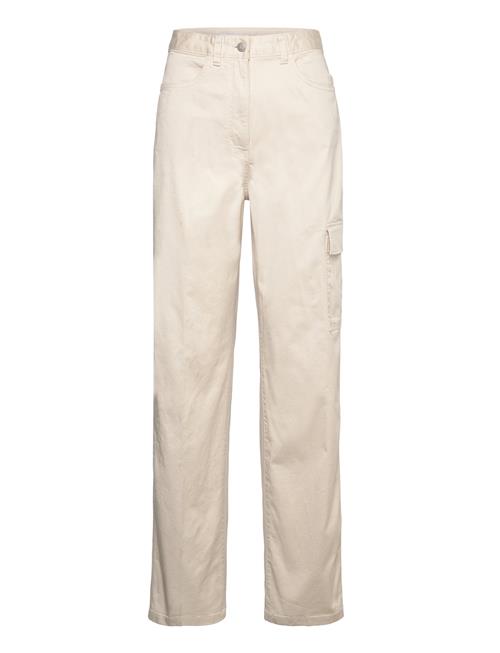 Se Calvin Klein Jeans Stretch Twill High Rise Straight Calvin Klein Jeans Beige ved Booztlet