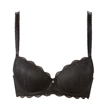 Trofé Trofe Julia Lace Padded Bra Bh Sort polyamid A 75 Dame