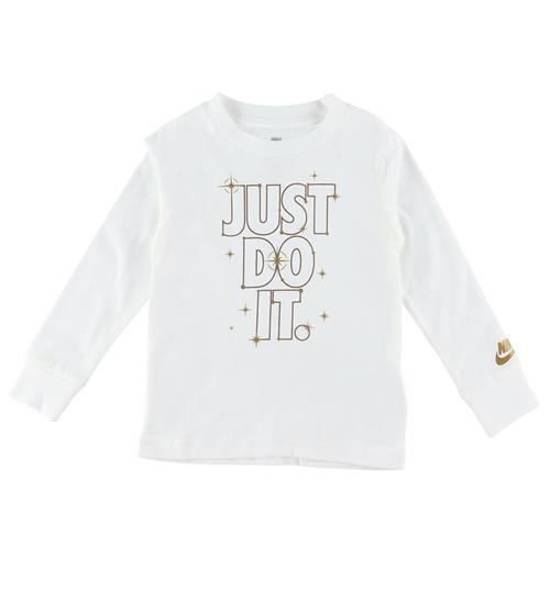 Se Nike Nike Bluse - Sail m. Guld ved KidsWorld