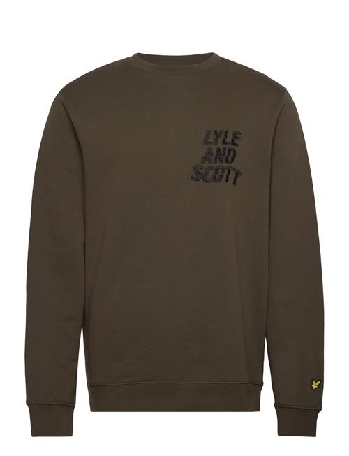 Lyle & Scott Ripple Logo Crewneck Lyle & Scott Khaki