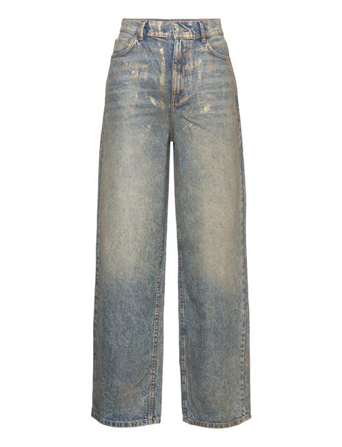 Se Mango Wideleg Foil Jeans Mango Blue ved Booztlet