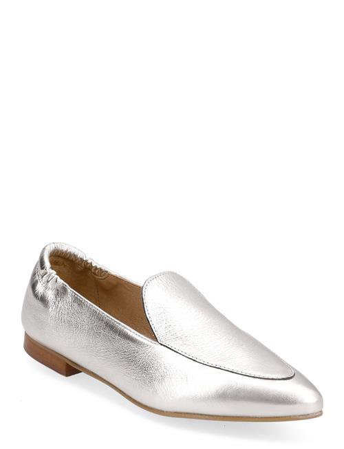 Bianco Biatracey Leather Loafer Metallic Bianco Silver