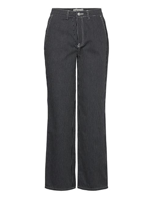 Se ONLY Onlmerle Hw Straight Stripe Pant Cc Pnt ONLY Navy ved Booztlet